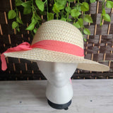 STRAW HAT WITH RIBBON