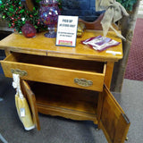 BROWN,NA,OAK COMMODE