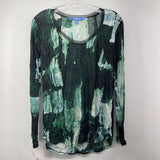 GREEN,M,LONG SLEEVE PRINTED