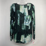 GREEN,M,LONG SLEEVE PRINTED