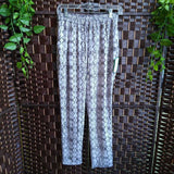 GRAY,XS,SNAKESKIN PANTS