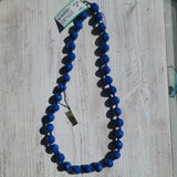 BLUE, LUCITE NECKLACE