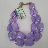 NN,PURPLE, DOUBLE STRAND NECKLACE