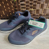 NAVY BLUE,9.5 WIDE,SKECHERS FLEX LITE TENNIS SHOES