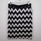 BLK&WHITE,S,CROCHET STRETCH SKIRT