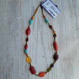 MULTI, BEADED NECKLACE