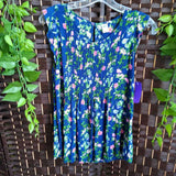 NAVY+,SMALL,FLORAL TOP