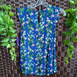 NAVY+,SMALL,FLORAL TOP