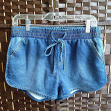 MOSSIMO,BLUE,MEDIUM,JEAN SHORTS