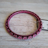 PINK/BL, FLORAL BANGLE