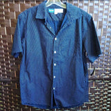 OLD NAVY,NAVY/WH,MEDIUM,BUTTON UP SHIRT