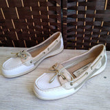 SPERRY,WHITE+,10,BOAT SHOE