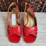 FRANCO SARTO,RED,8,HEELS