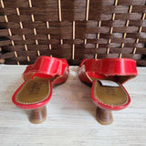 FRANCO SARTO,RED,8,HEELS