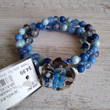 BLUE,NA,STRETCH BRACELET