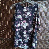 BLACK,X SMALL,FLORAL BLOUSE