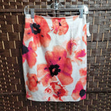 ORANGE,6,FLORAL SKIRT