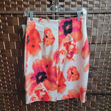 ORANGE,6,FLORAL SKIRT