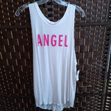 VICTORIAS SECRET,WHITE+,SMALL,ANGEL TANK