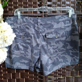 UNIONBAY,GRAY,17,CAMO SHORTS