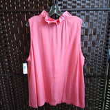 PEACH,3X,RUFFLE TOP