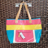 LA MARZIO,MULTI, COLORBLOCK TOTE