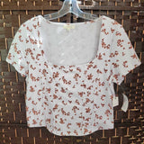 WHITE+,X LARGE,FLOWERS SHIRT