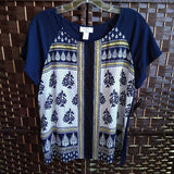 LOFT,BLUE+,MEDIUM,BLOUSE