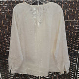 CHICOS,CREAM,2,TIE TOP BLOUSE