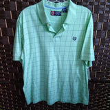 GREEN/NAVY,LARGE,POLO SHIRT