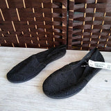 BLACK,5.5,AIR WALK LACE FLATS