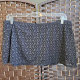 CATALINA,BLACK,XL,LACE SWIM SKIRT