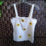 No Boundries Top,White w/Flowers,XL(15/17),Top