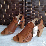 BROWN,8.5,RIALTO WEDGE SANDALS