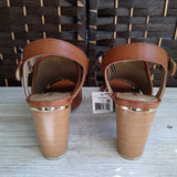 BROWN,8.5,RIALTO WEDGE SANDALS