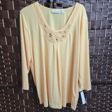 Susan Graves Top,Yellow,S,Top