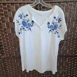 WESTPORT,WHITE+,L,FLORAL TOP