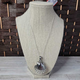 Silver, SHELL PENDANT NECKLACE