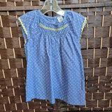 CARTERS,BLUE,3T,POLKA DOT SLEEVELESS DRESS