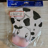 BLK WHT,18X9,COW MOUSE PAD
