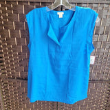 J CREW,BLUE,6,SLEEVELESS TOP