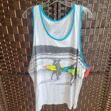 AMERICAN EAGLE,WHITE+,XXL,SURFING TANK