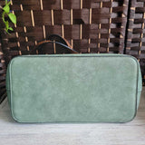 JEN & CO,GREEN BRWN,13X10,HAND SHOULDER BAG