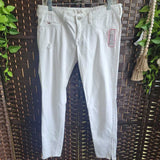 HOLLISTER,WHITE,7,JEANS