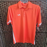 UNDER ARMOR,ORANGE,LARGE,GOLF SHIRT