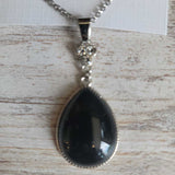 BLACK,12 INCH,OVAL STONE BLACK