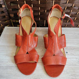 RED/ORANGE,7.5,HEEL SANDALS