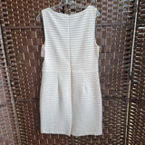 LOFT,TAN+,12,STRIPED DRESS