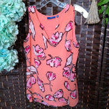 APT 9,PEACH+,XS,FLORAL TOP