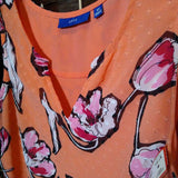 APT 9,PEACH+,XS,FLORAL TOP